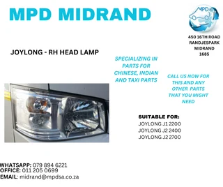 Joylong - RH Head Lamp