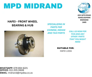 Hafei - Front Wheel Bearing &amp; Hub