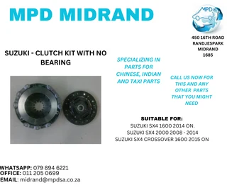 Suzuki SX4 - Clutch Kit With No Bearing