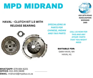 Haval - Clutch Kit 1.5 With Release Bearing