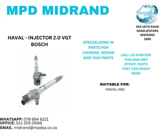 Haval H6c - Injector 2.0 Vgt Bosch