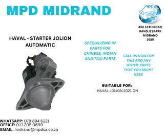 Haval Jolion 2021 - Starter Automatic