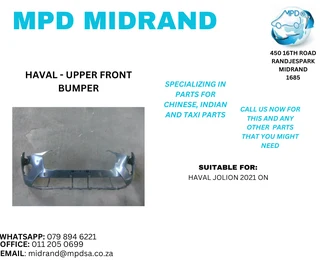 Haval Jolion 2021 - Upper Front Bumper