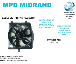 Geely CK - RH Fan Radiator
