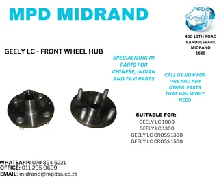 Geely LC &amp; LC Cross - Front Wheel Hub