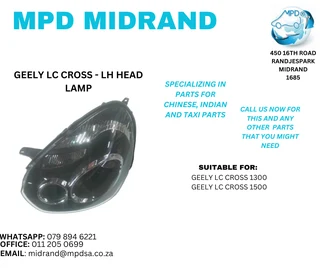 Geely LC Cross - LH Head Lamp