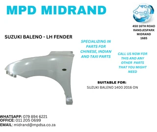 Suzuki Baleno 1400 2016 on - LH Fender