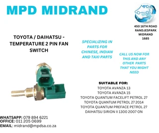 Toyota / Daihatsu - Temperature 2 Pin Fan Switch