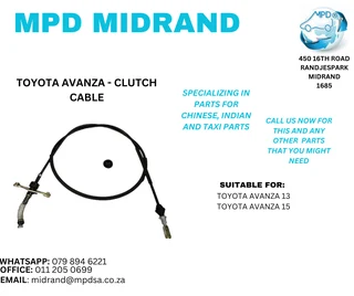 Toyota Avanza - Clutch Cable