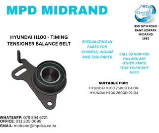 Hyundai H100 - Timing Tensioner Balance Belt
