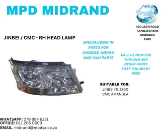 Jinbei / CMC - RH Head Lamp