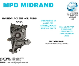 Hyundai Accent - Oil Pump G4EA