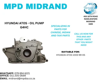 Hyundai Atos - Oil Pump G4HC