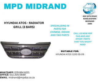 Hyundai Atos - Radiator Grill (3 Bars)