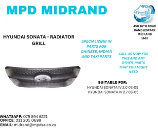 Hyundai Sonata - Radiator Grill