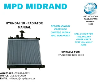 Hyundai I10 - Radiator Manual