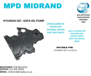 Hyundai I20 - G4FA Oil Pump