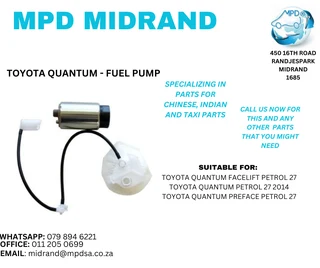 Toyota Quantum - Fuel Pump