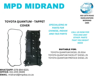 Toyota Quantum - Tappet Cover