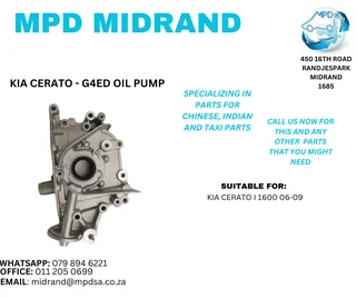 KIA Cerato - G4ED Oil Pump