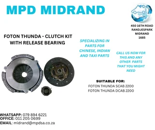 Foton Thunda - Clutch Kit With Release Bearing
