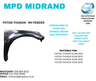 Foton Thunda - RH Fender