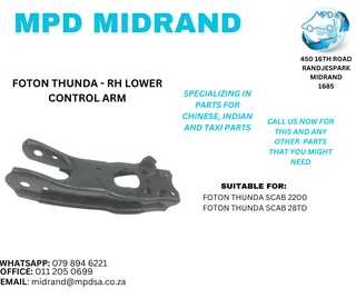Foton Thunda - RH Lower Control Arm