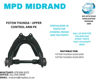 Foton Thunda - Upper Control Arm PK