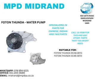 Foton Thunda - Water Pump