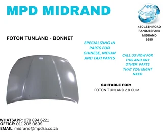 Foton Tunland 2.8 - Bonnet