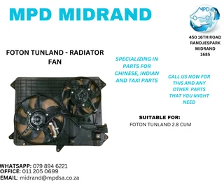Foton Tunland 2.8 - Radiator Fan