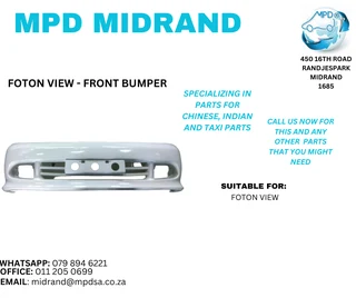 Foton View - Front Bumper