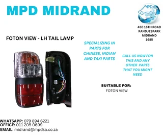 Foton View - LH Tail Lamp