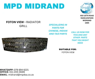 Foton View - Radiator Grill