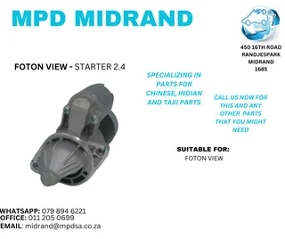 Foton View - Starter 2.4