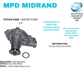 Foton View - Water Pump 2.4