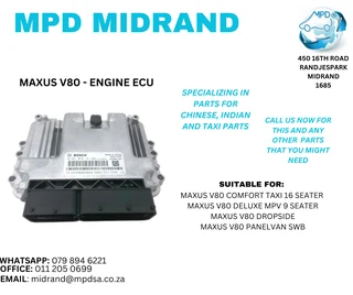 Maxus V80 - Engine ECU