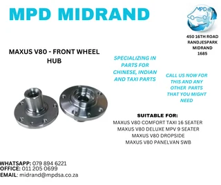 Maxus V80 - Front Wheel Hub