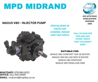 Maxus V80 - Injector Pump