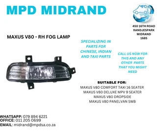 Maxus V80 - RH Fog Lamp
