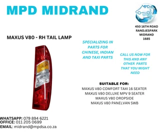 Maxus V80 - RH Tail Lamp