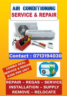 Home / Office Aircon Service / Regas &#34; Combo Deal &#34; R350 Per Unit