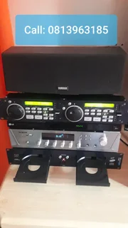 AMP, CD player, DVD player, center speaker...