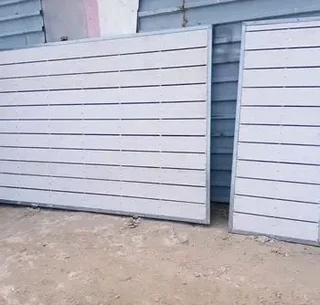 Nutec cladding on existing gates and fencing