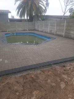 Job in progress supply and installation brick paving and slabs