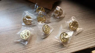 Police & Security dog handler brass badges