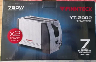 2-Slice Finnteck Silver Toaster