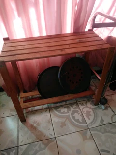 Wooden table pine wood