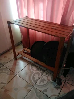 Wooden table pine wood