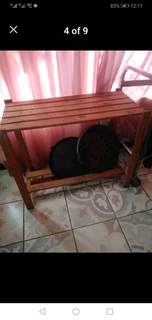 Wooden table pine wood